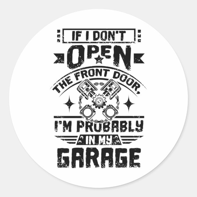 Adesivo Garagem Mecânica (Frente)