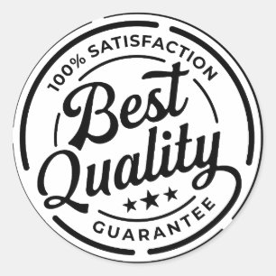 Adesivo Garantia de satisfação de 100% de melhor qualidade