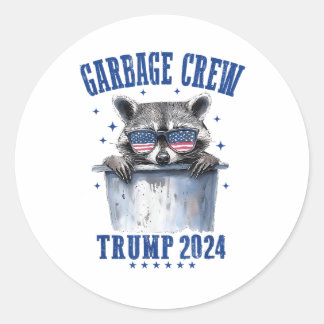 Adesivo Garbage Crew Trump 2024 Presidente 47 Trump 2024 M