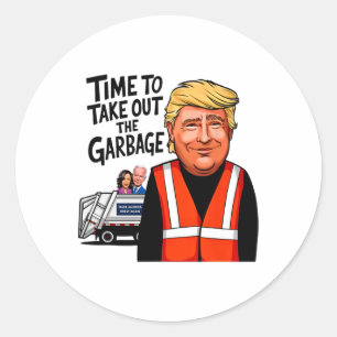 Adesivo Garbyge Para Trump 2024 É Um Momento Engraçado Par