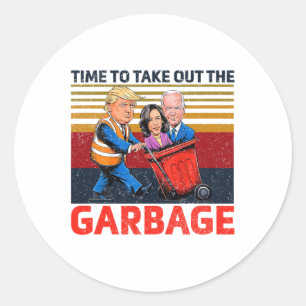 Adesivo Garbyge Para Trump 2024 É Um Momento Engraçado Par
