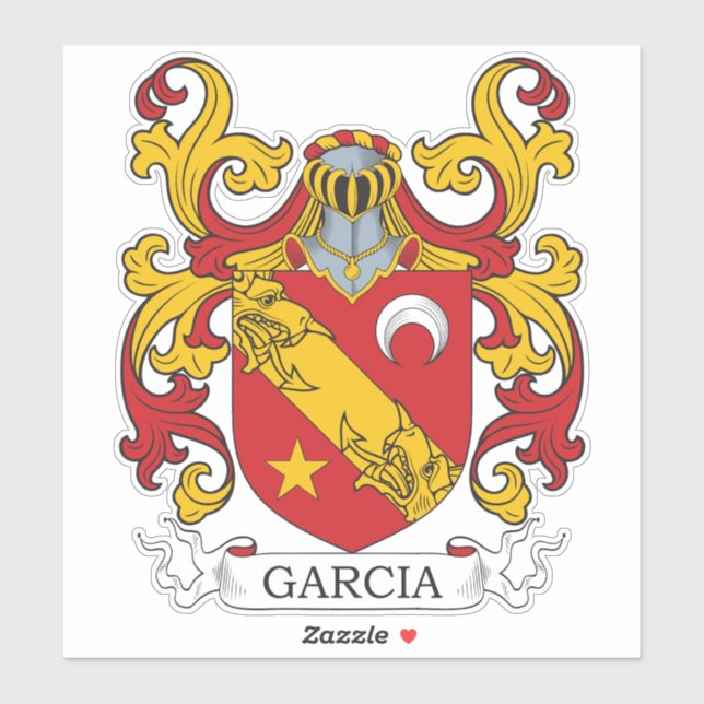 Adesivo Garcia Family Crest (Folha)