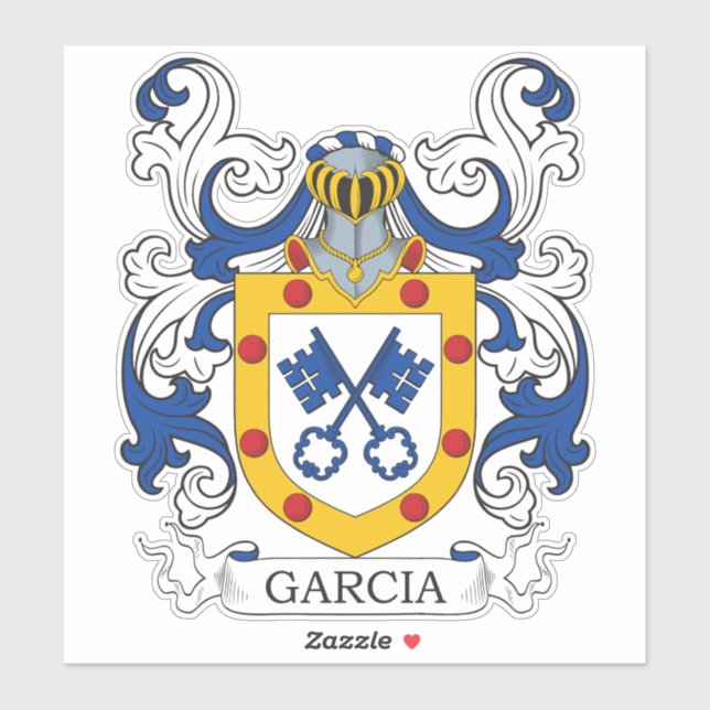 Adesivo Garcia Family Crest (Folha)