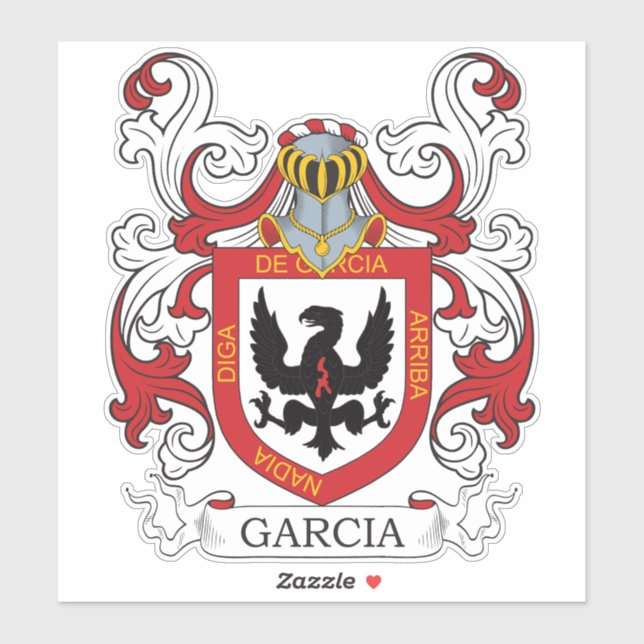 Adesivo Garcia Family Crest (Folha)