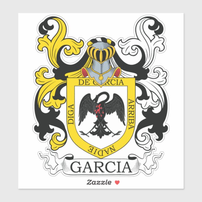 Adesivo Garcia Family Crest (Folha)