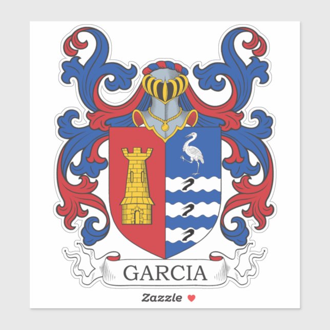 Adesivo Garcia Family Crest (Folha)