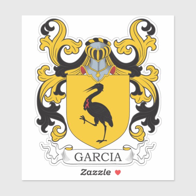 Adesivo Garcia Family Crest (Folha)