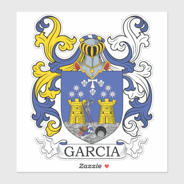 Adesivo Garcia Family Crest (Folha)