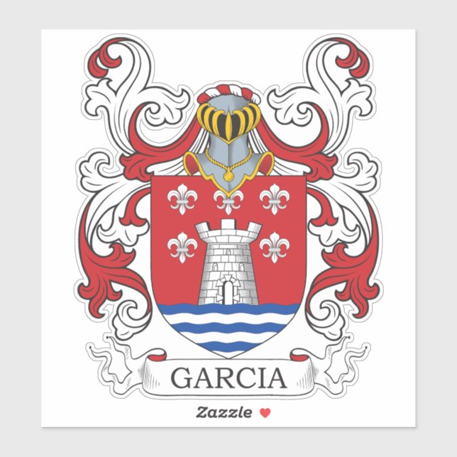 Adesivo Garcia Family Crest (Folha)