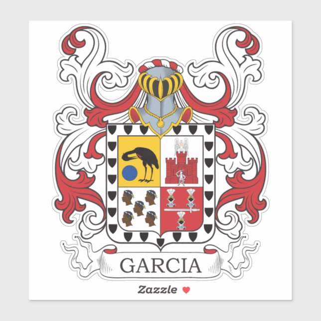 Adesivo Garcia Family Crest (Folha)