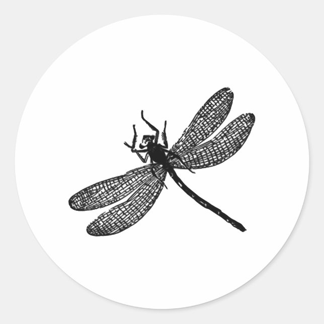Adesivo Garden Dragonfly Impressão Gift Tee (Frente)