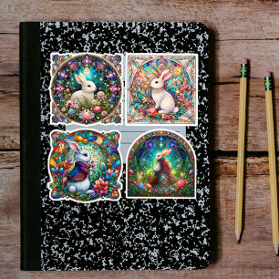 Adesivo Garden Fantasy Bunny Sached Glass Páscoa