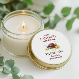 Adesivo Garden Floral Daisy Little Ladybug Baby Shower