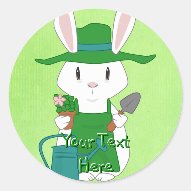 Adesivo Gardening Bunny Stickers (Frente)