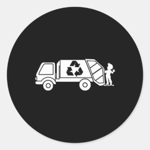 Adesivo Garge Truck Waste Reciclar Trash Collector Earth D
