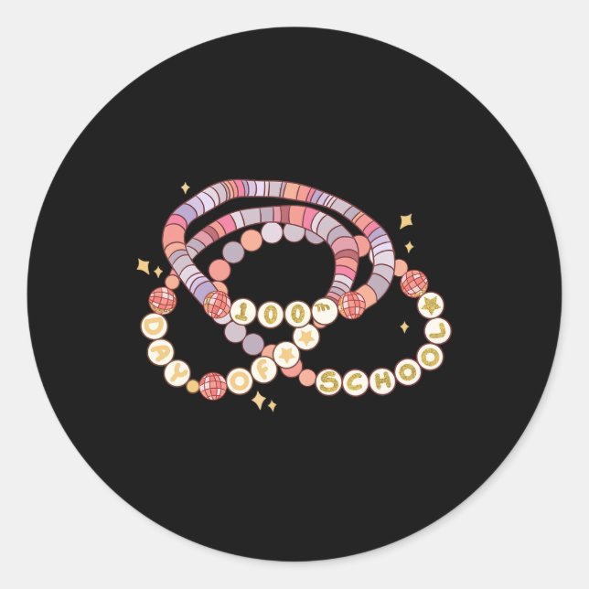 Adesivo Garota 100 Dias De Amizade Engraçada Na Escola Br (Frente)