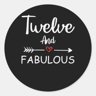 Adesivo Garota 12 Anos De Aniversário