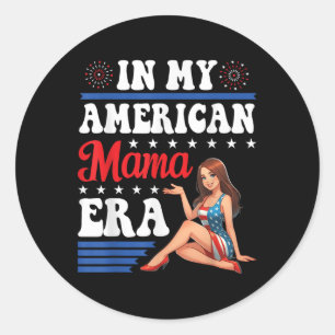 Adesivo Garota Bonita Na Minha Mãe Americana Era Patriótic