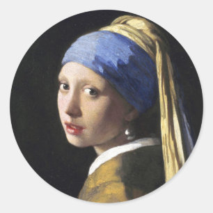 Adesivo Garota com um brinco de pérola, Jan Vermeer