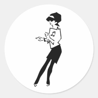 Adesivo Garota da Música Ska