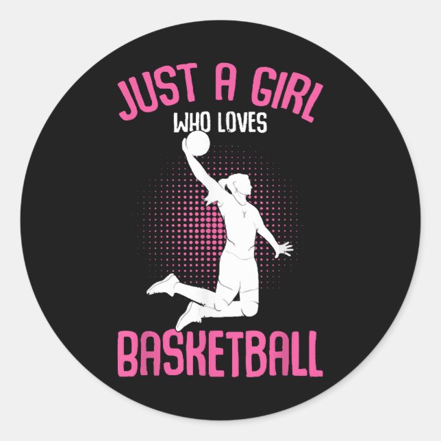 Adesivo Garota de Basquete Mulheres (Frente)