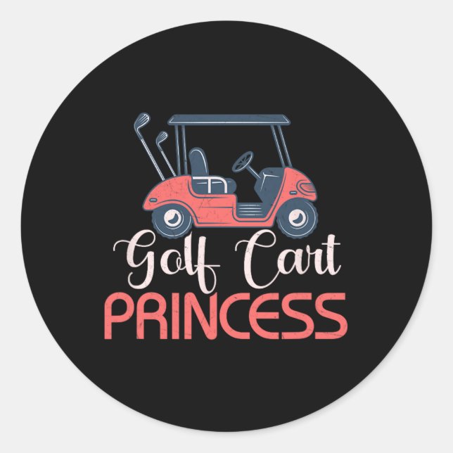 Adesivo Garota de Golfe da Princesa de Golfe (Frente)
