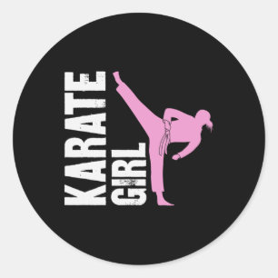 Adesivo Garota de Karatê Artes Marciais Garotas Autodefesa