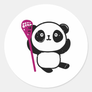 Adesivo Garota de Lacrosse Bonita com Lax Stick Lacrosse