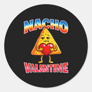 Adesivo Garota de valentine nacho engraçada menino anti va