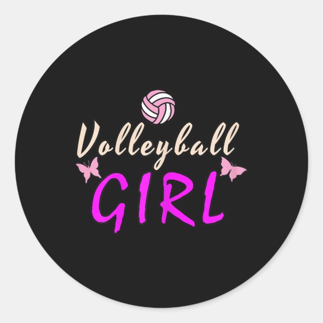 Adesivo Garota de Voleibol (Frente)