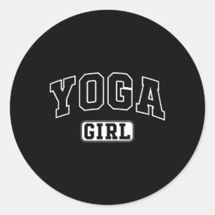 Adesivo Garota de Yoga Engraçado Letreiro Atlético Filha J