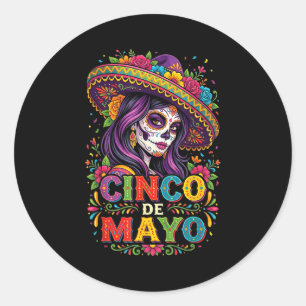 Adesivo Garota do cinco de maio festa mexicana do 5 de mai