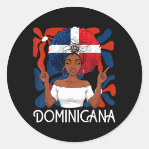 Adesivo Garota Dominicana Afro Latina República Dominicana