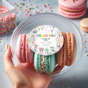 Adesivo Garota dos Animais Selvagens Obrigado