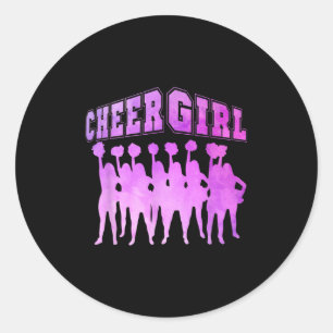 Adesivo Garota Engraçada Encantadora De Barriga Cheerleade