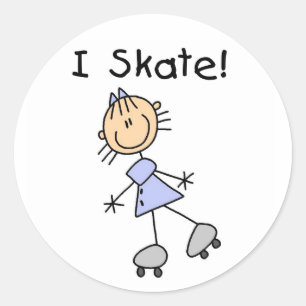 Adesivo Garota I Skate Stickers