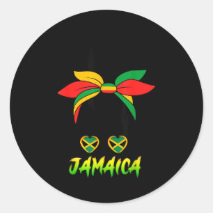 Adesivo Garota Jamaicana Bandeira da Jamaica Orgulho Mulhe