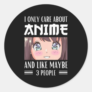 Adesivo Garota japonesa que só me importo com anime e gost