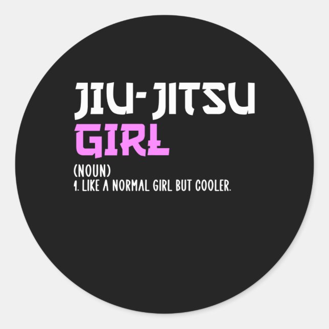 Adesivo garota jiu-jitsu (Frente)