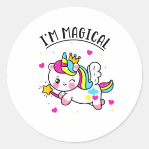 Adesivo Garota Mágica Chibi Unicorn