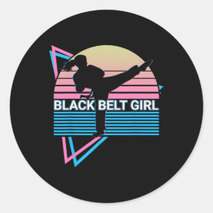 Adesivo Garota Negra - Judo Karate Jiu Jitsu Taekwondo
