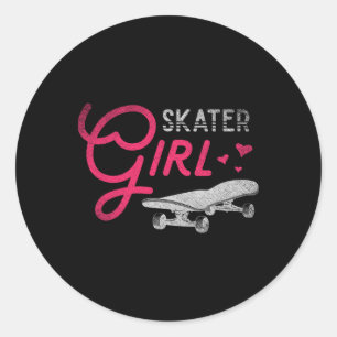 Adesivo Garota Skate Skateboarding Mulheres Meninas Skate 