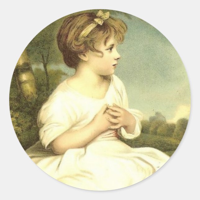 Adesivo Garota Vitoriana nas Focas de Garden Stickers (Frente)