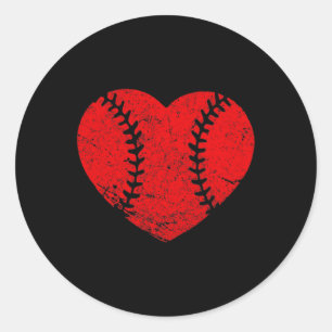 Adesivo Garotas de Dia de os namorados de Baseball Vintage