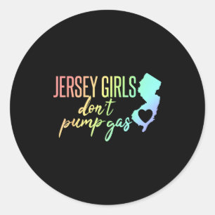 Adesivo Garotas de Jersey Não Bombeiam o Estado do Coração