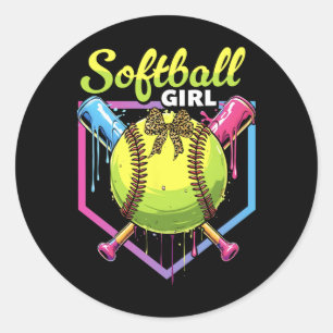 Adesivo Garotas de Softbol Sorvete Drip Juventude Softll G