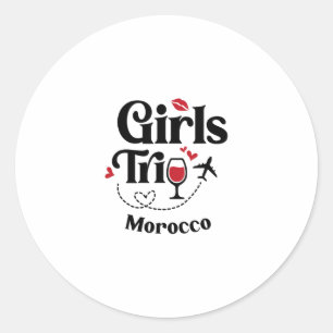 Adesivo Garotas do Vinho Fofas Viagem Marrocos Férias 
