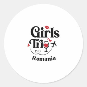 Adesivo Garotas do Vinho Fofas Viagem Romênia Férias