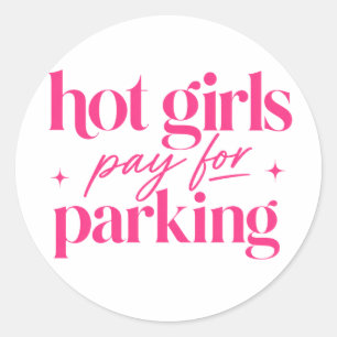 Adesivo Garotas Gatas Pagam o Estacionamento