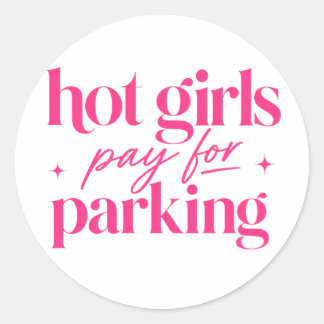 Adesivo Garotas Gatas Pagam o Estacionamento